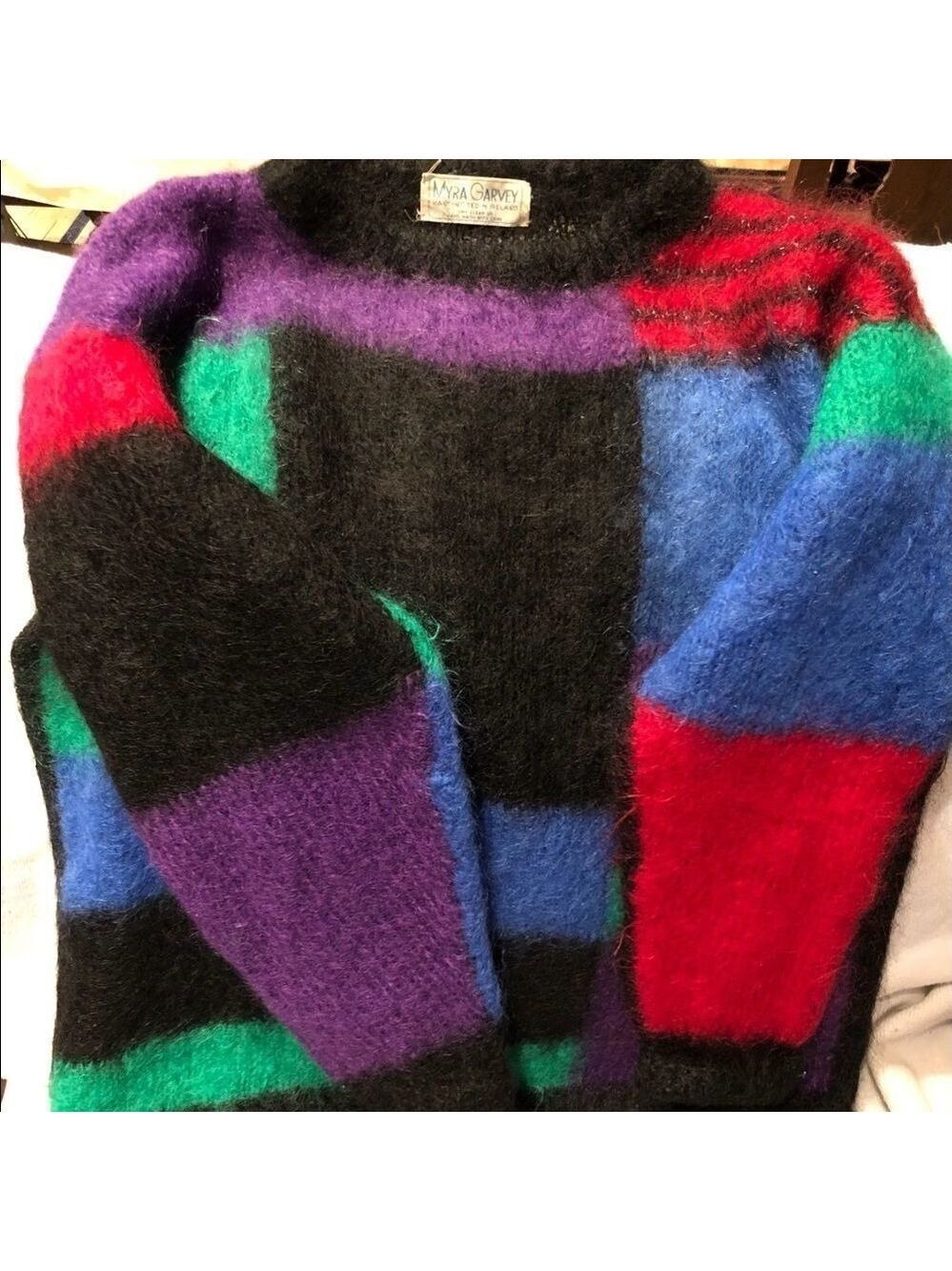 VINTAGE Myra Garvey Hand Knitted Ireland Sweater - Picture 1 of 7